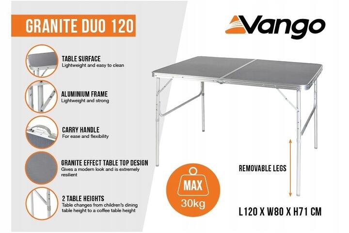 Stół kempingowy Granite Duo 120 Table 3/3