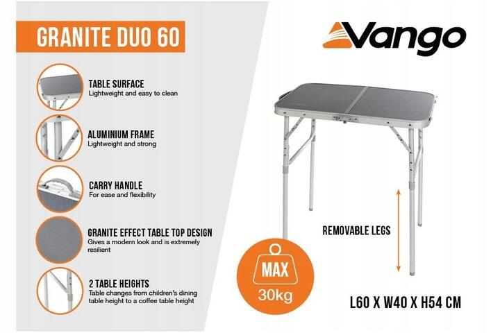 Stół kempingowy Granite Duo 60 Table 3/3