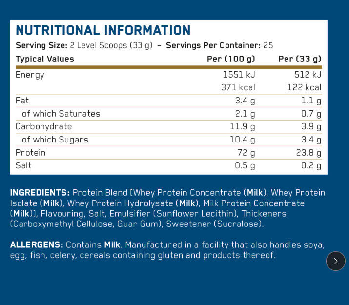 Applied Nutrition Critical Whey (825g) Vanilla Ice Cream - Eiwitten 3/3