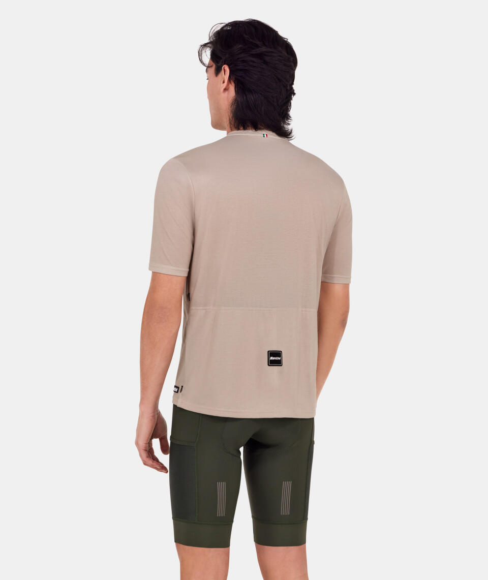 Delta Line - Tech T-shirt - Beige - Wielersport 3/4