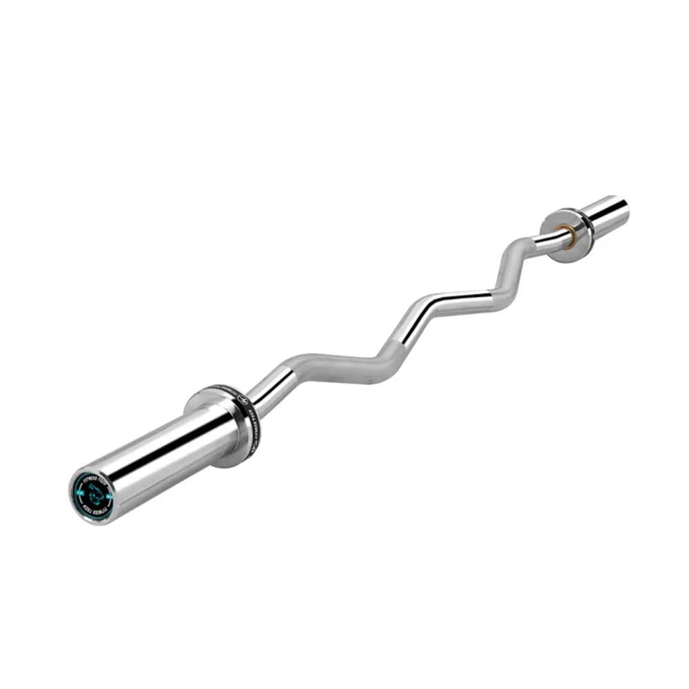 Barre Super Curl Acier Fitness Tech 120cm x 50mm 400lbs / 181kg Max 2/8