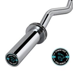 Barre Super Curl Acier Fitness Tech 120cm x 50mm 400lbs / 181kg Max