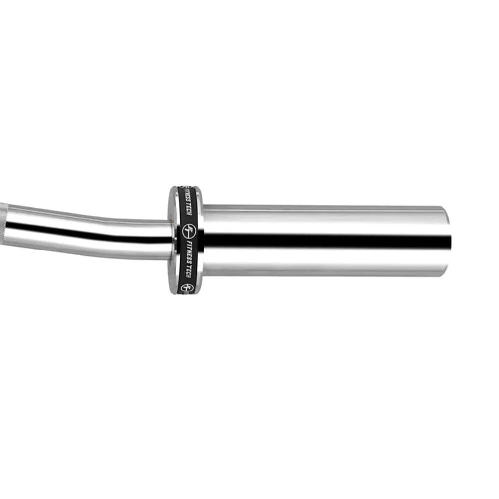 Barre Super Curl Acier Fitness Tech 120cm x 50mm 400lbs / 181kg Max 7/8