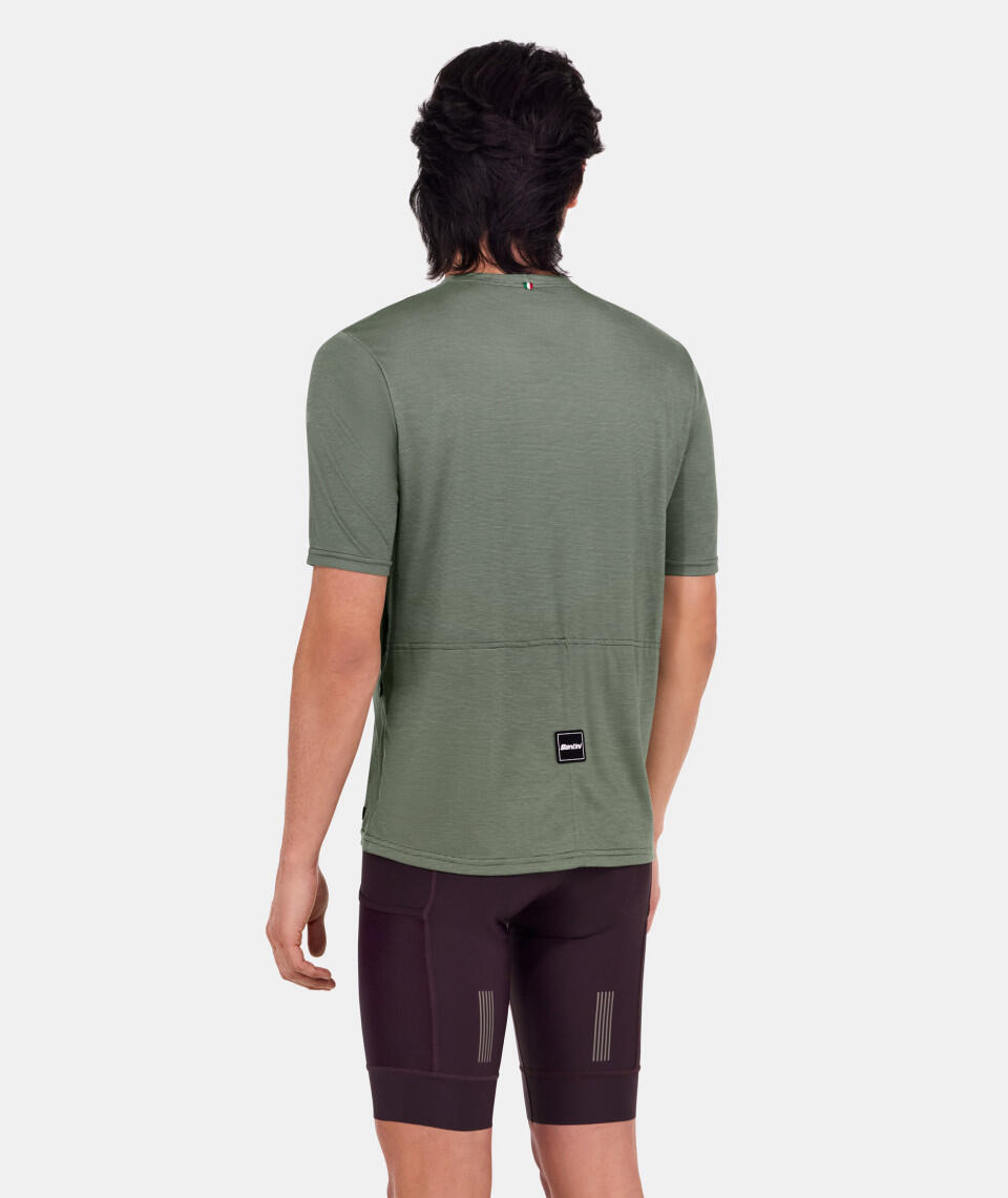 Delta Line - Tech T-shirt - Militair-groen - Wielersport 3/4