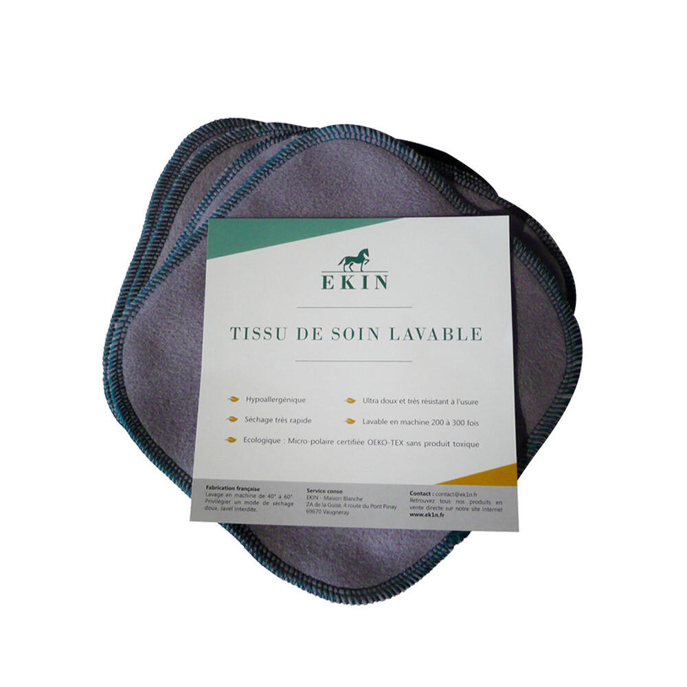 Ekin - Lingettes De Soin Lavable Cheval, Chien Ekin 2 Lingettes - Gant Pansage - No Size - Decathlon