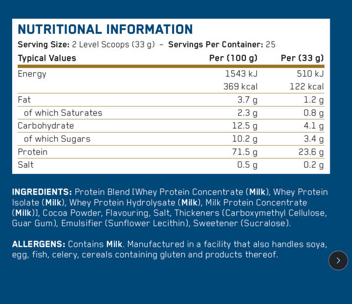 Applied Nutrition Critical Whey (825g) Chocolate Milkshake - Eiwitten 3/3