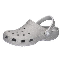 Claquettes Crocs Modèle Classic Glitter Clog Couleur Gris