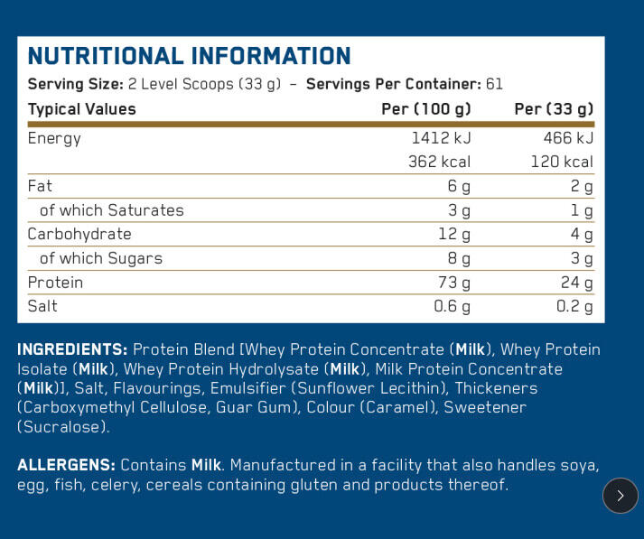 Whey concentrée - Critical Whey - Caramel Salé 3/3