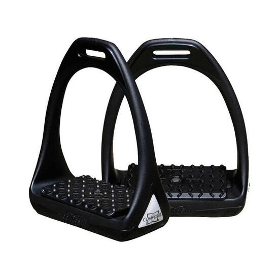 Étriers Reflex Compositi noir avec stickers 3M réfléchissants