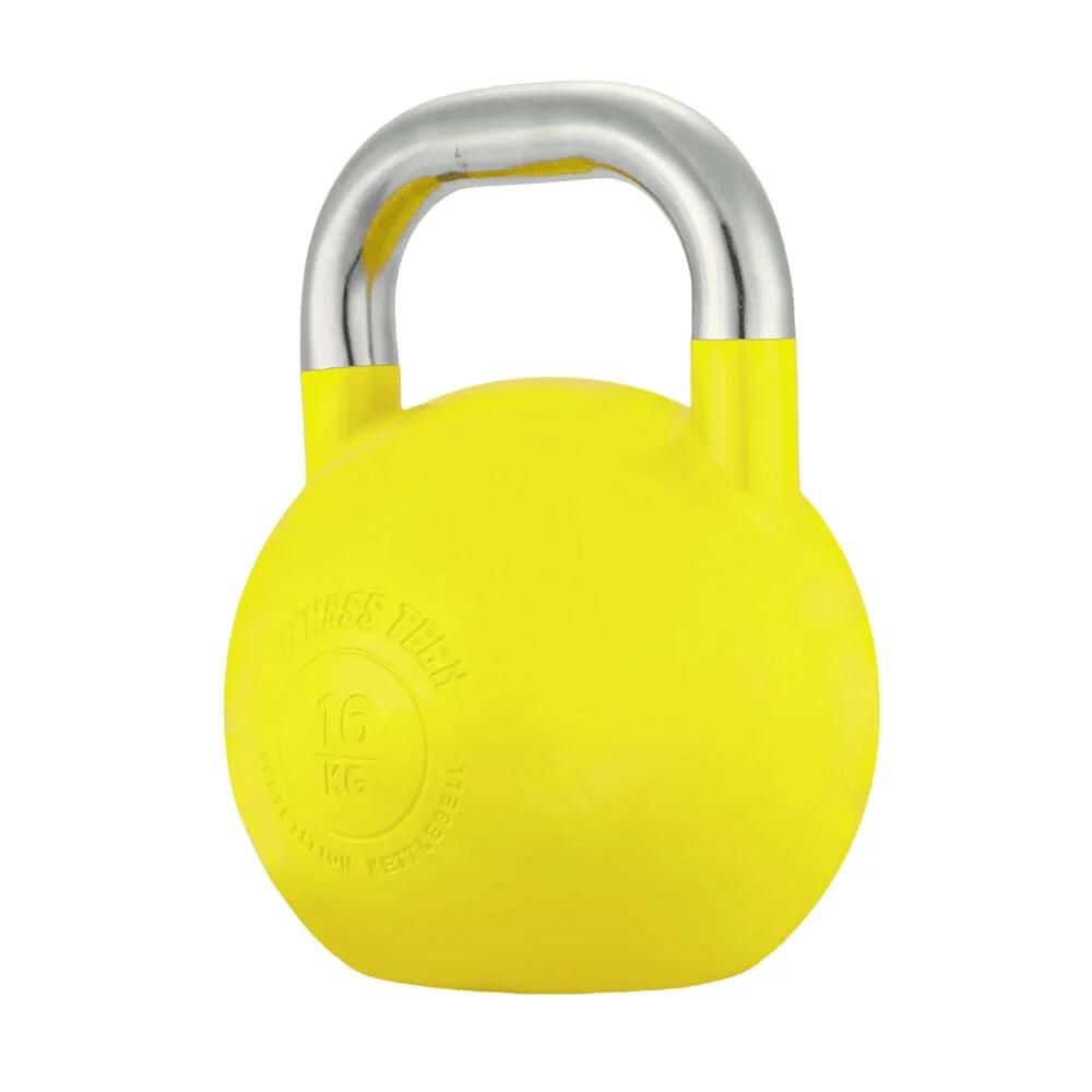 Kettlebell Compétition Fitness Tech 16kg Jaune 2/6