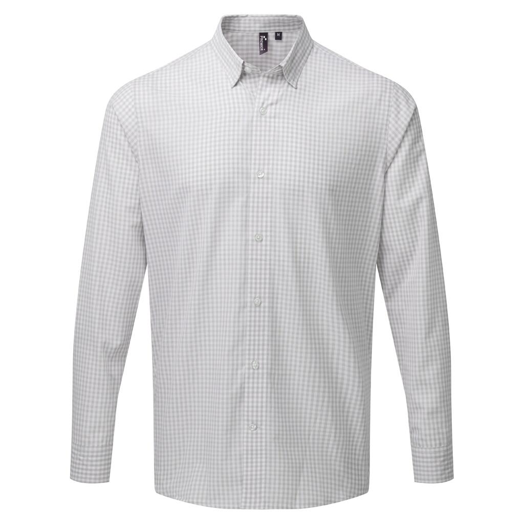 Premier Mens Maxton Check Long Sleeve Shirt