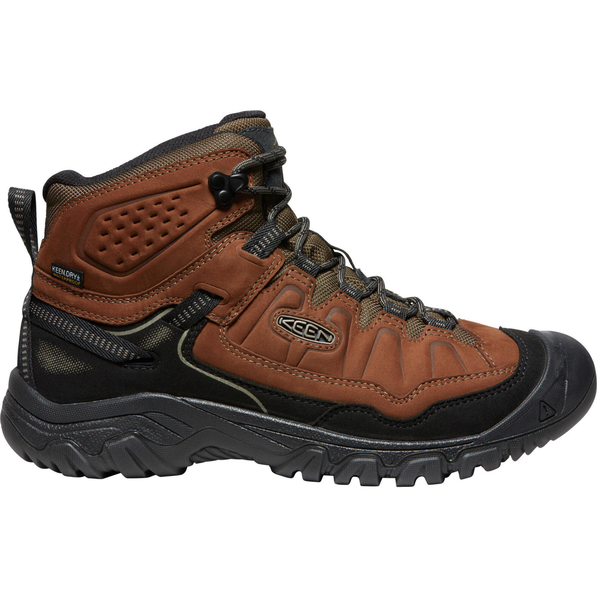 Keen - Homme Targhee Iv Mid Wp M Bison/noir - Chaussure D'Approche - Marron|noir - Decathlon