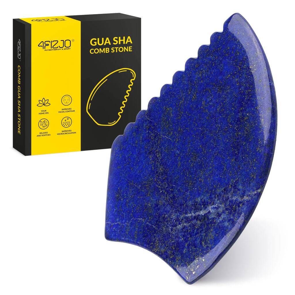 Камък Gua Sha набразден 4FIZJO лимфен дренаж лифтинг лице шия