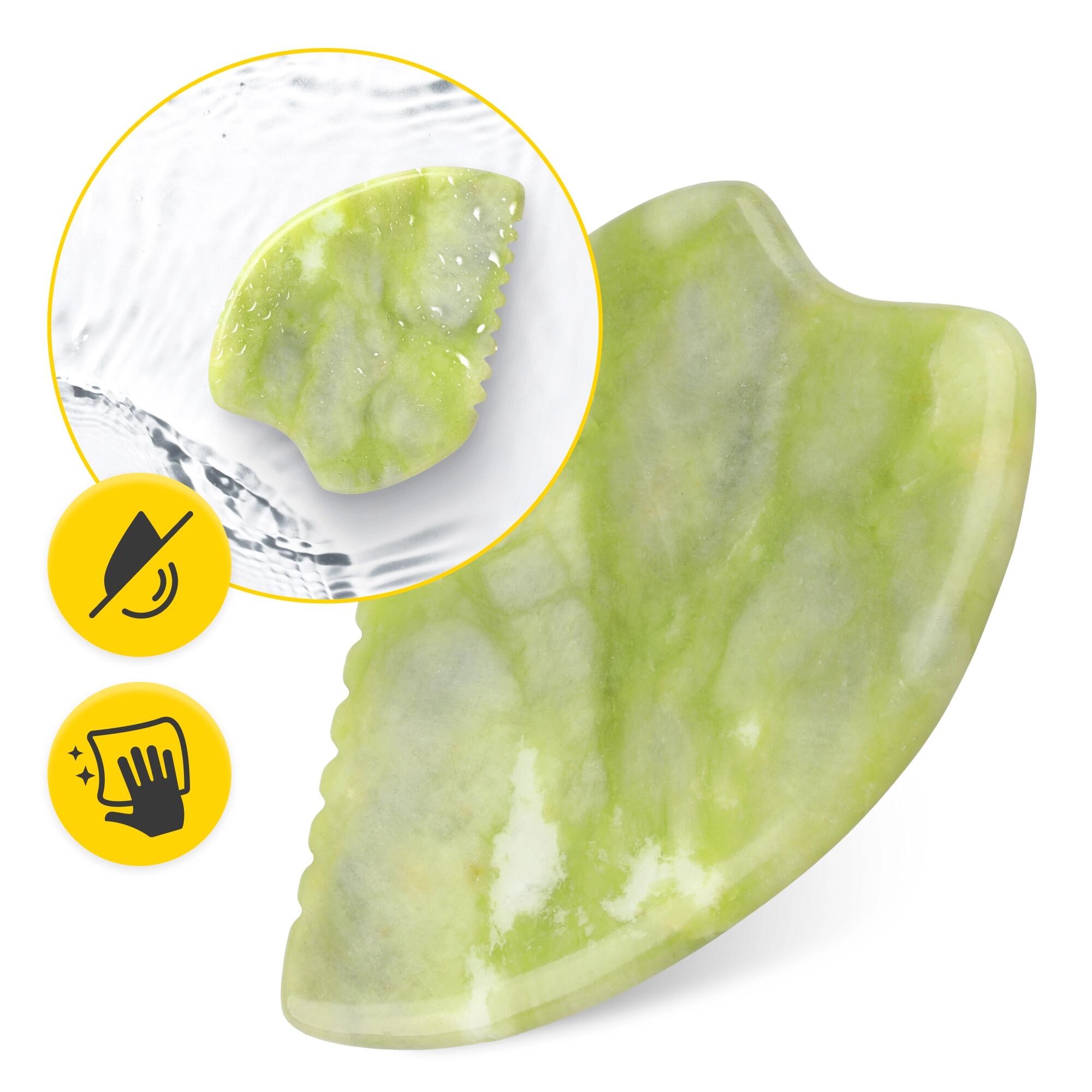 Gua Sha Stein Naturstein Gesichtsmassage Anti-Aging Massagetool 4FIZJO 2/7