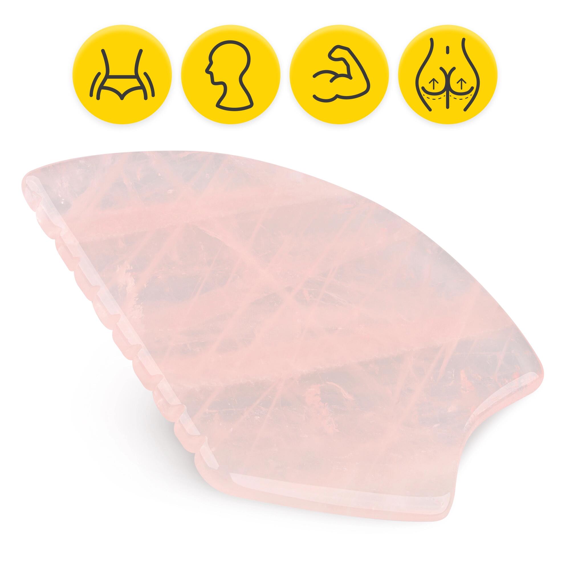 Gua Sha Stein Naturstein Gesichtsmassage Anti-Aging Massagetool 4FIZJO 5/7