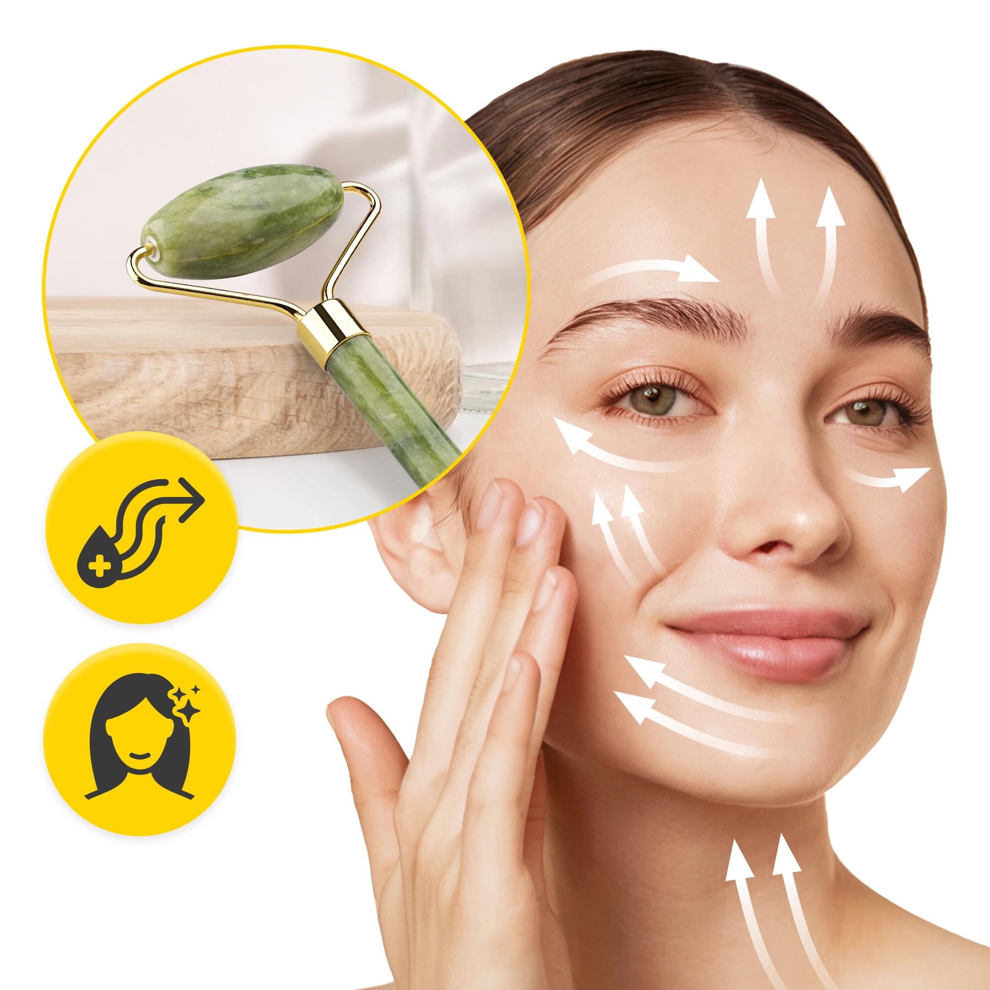 Gua Sha Stein Gesichtsmassage Naturstein Massage-Tool Wellness 4FIZJO 5/7