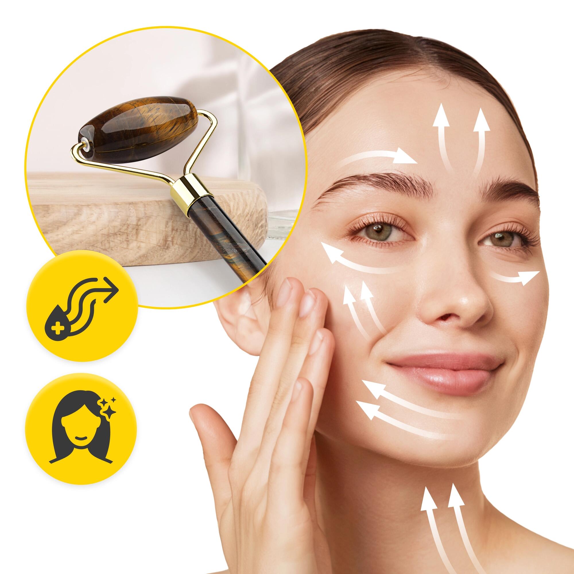 Gua Sha Stein Gesichtsmassage Naturstein Massage-Tool Wellness 4FIZJO 5/7