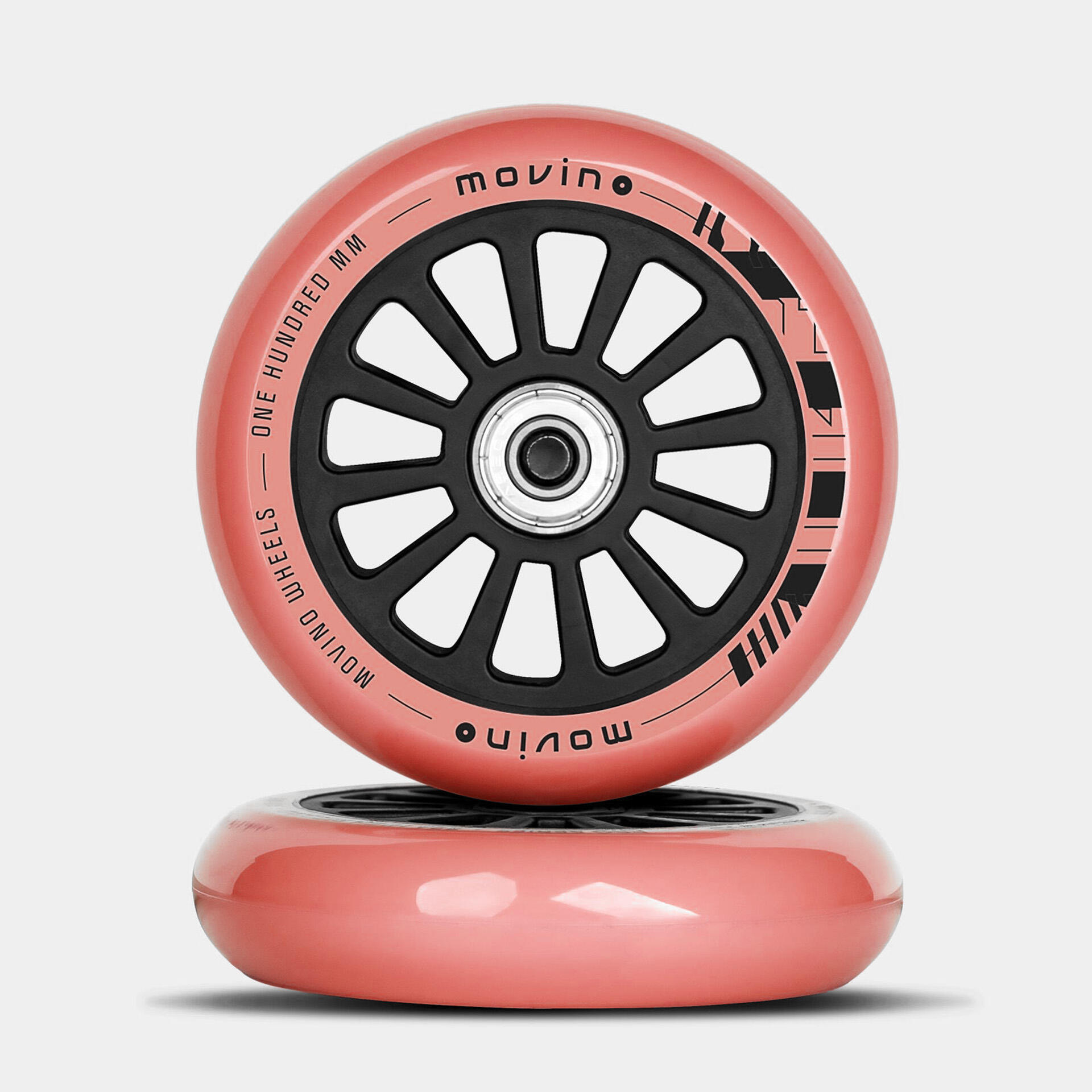 Kółka do hulajnogi wyczynowej Movino Nylon Core 100 mm (coral) - Nitro 2/2