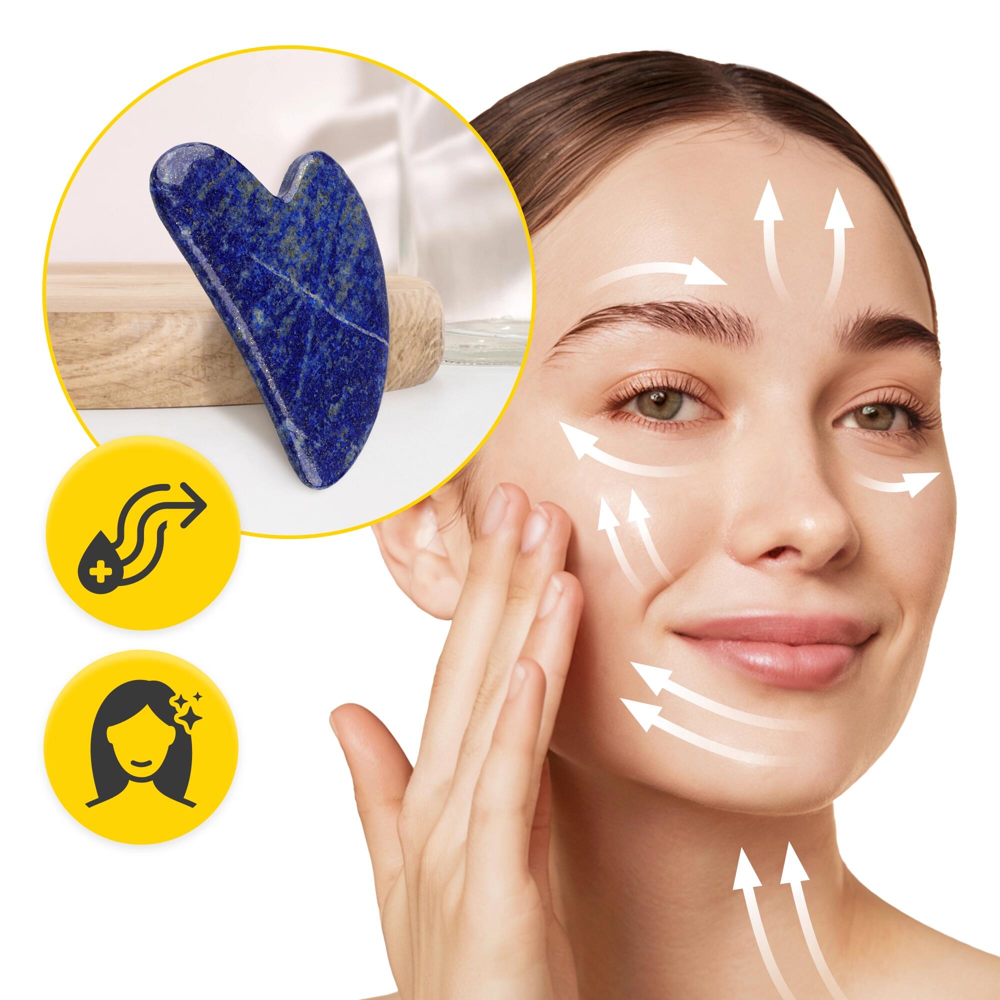 Gua Sha Stein Klassischer Naturstein Gesichtsmassage Tool 4FIZJO 5/7