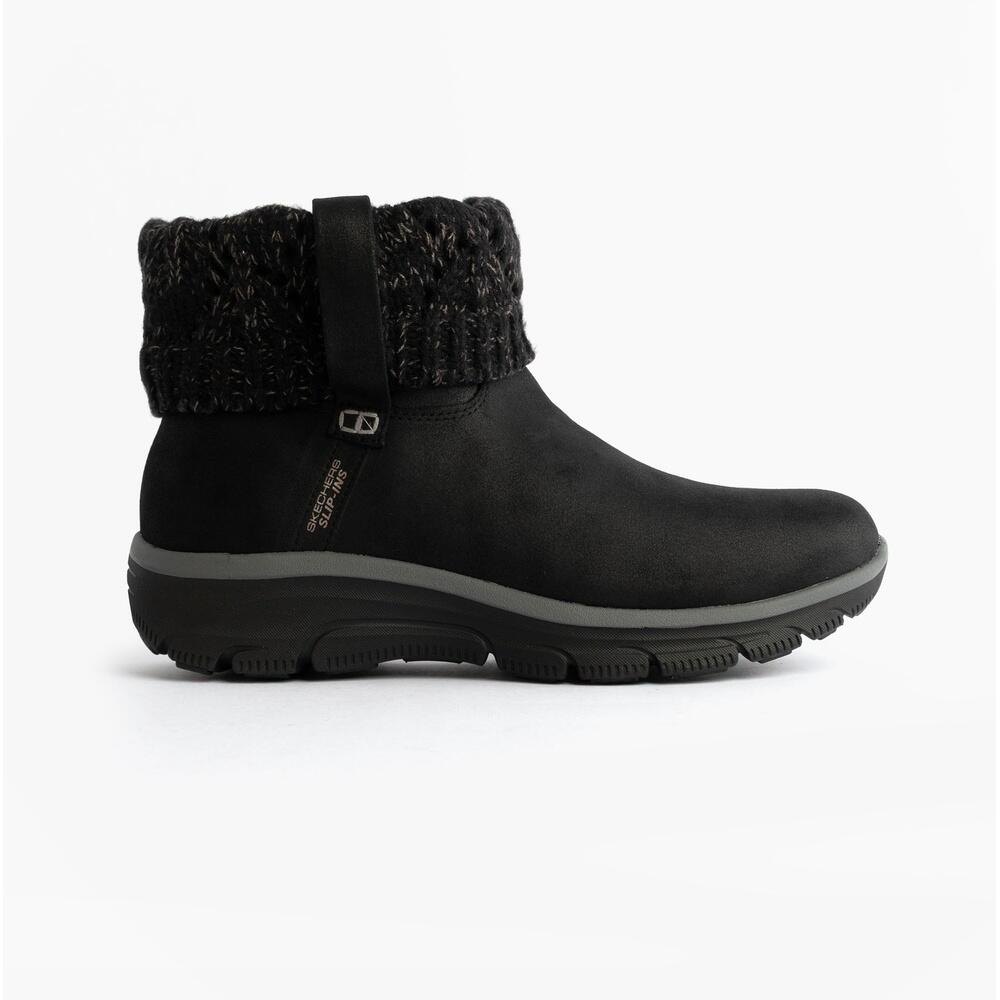 Skechers - Confortable Y Calido Butin Femme Skechers Slip-ins Easy Cozy Weather Noir - Bottes - Noir - Decathlon