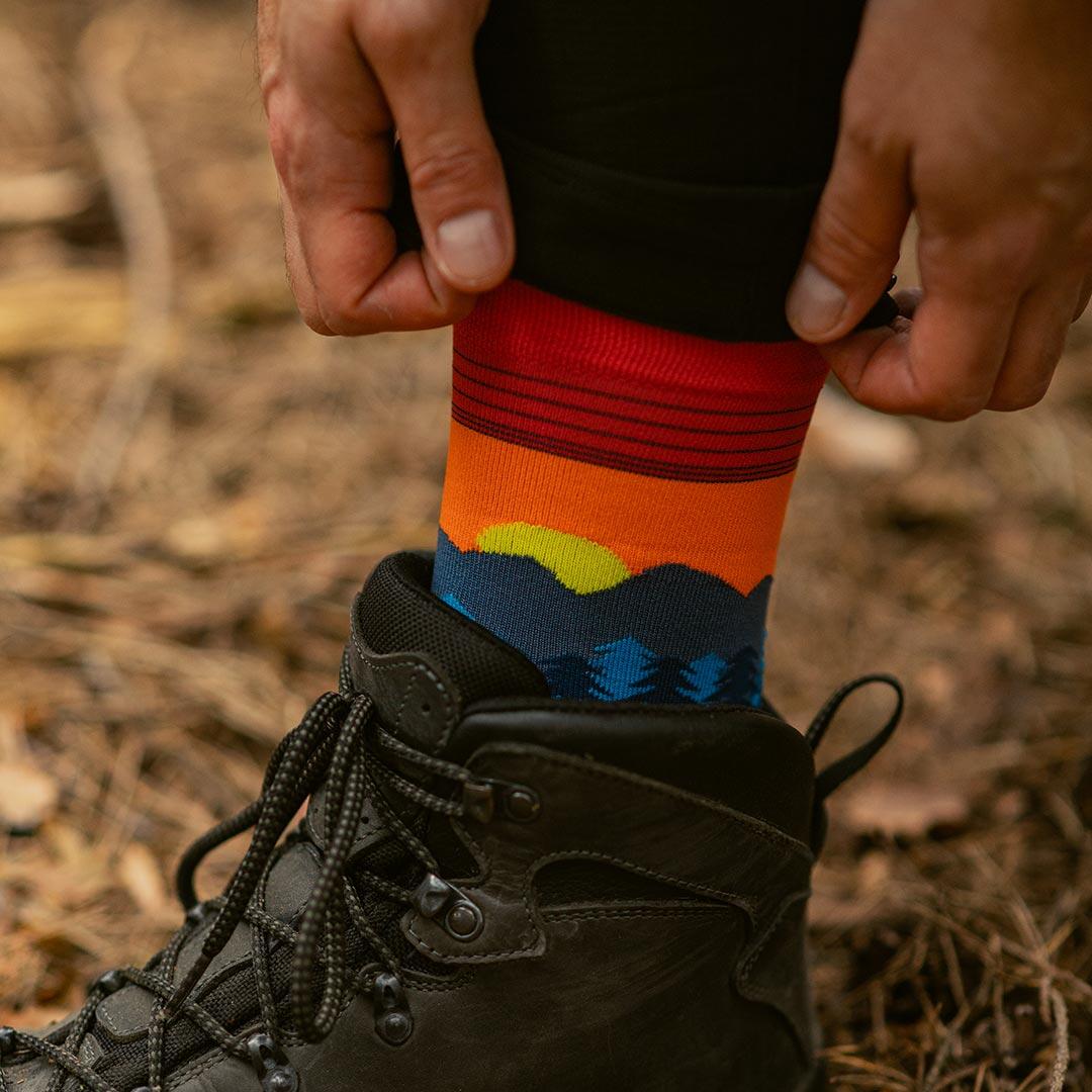 Chaussettes Alpinus Lavaredo - Bleu-Rouge 5/7