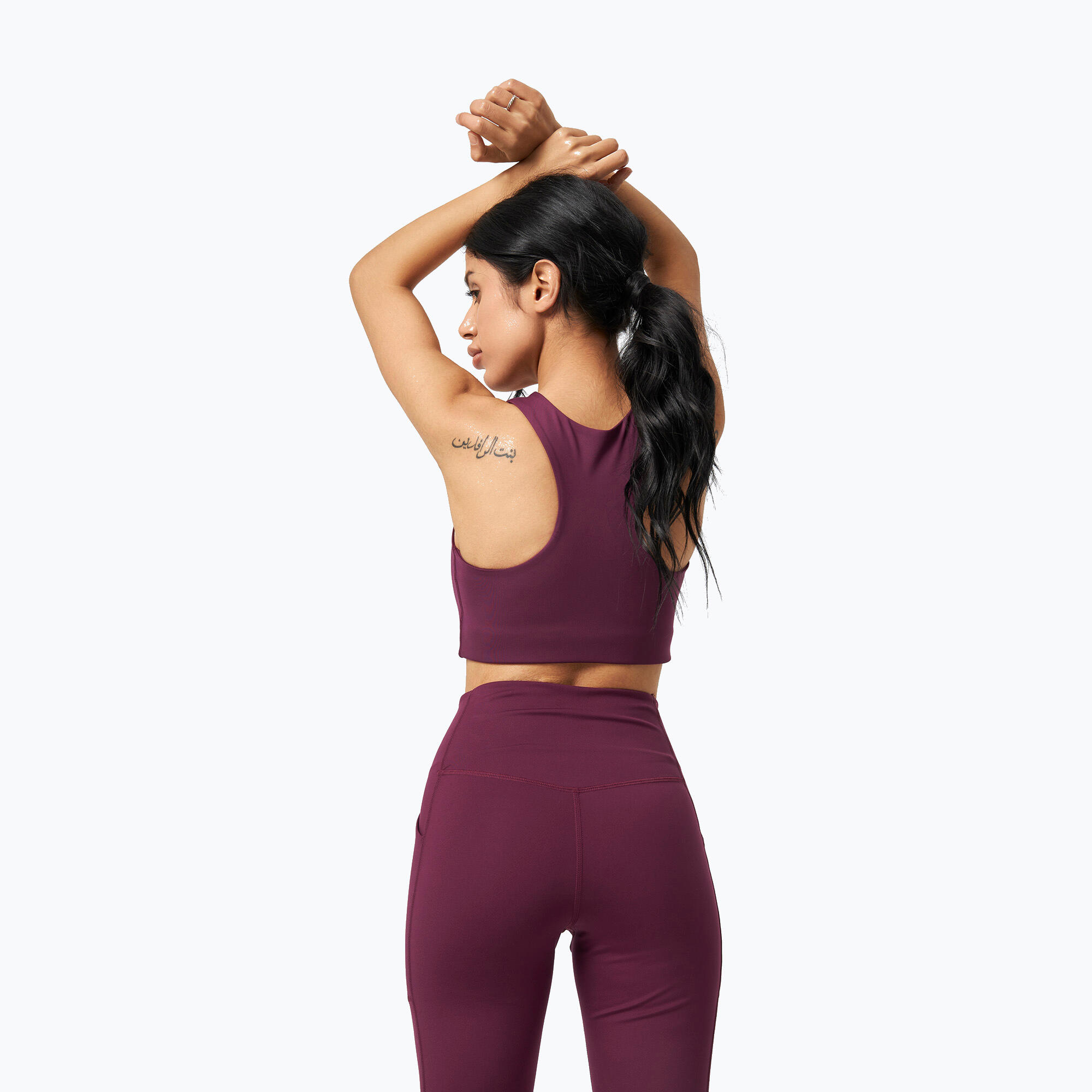 Hoch geschnittene 7/8 Leggings mit Taschen für Frauen Girlfriend Collective 5/5