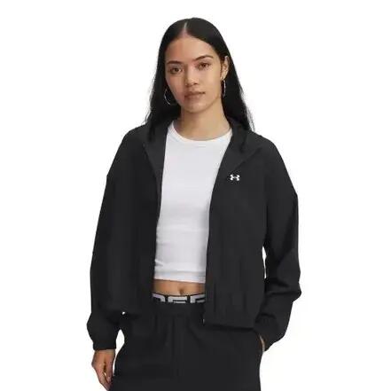 Womens/Ladies Rival Woven Track Jacket (Black)