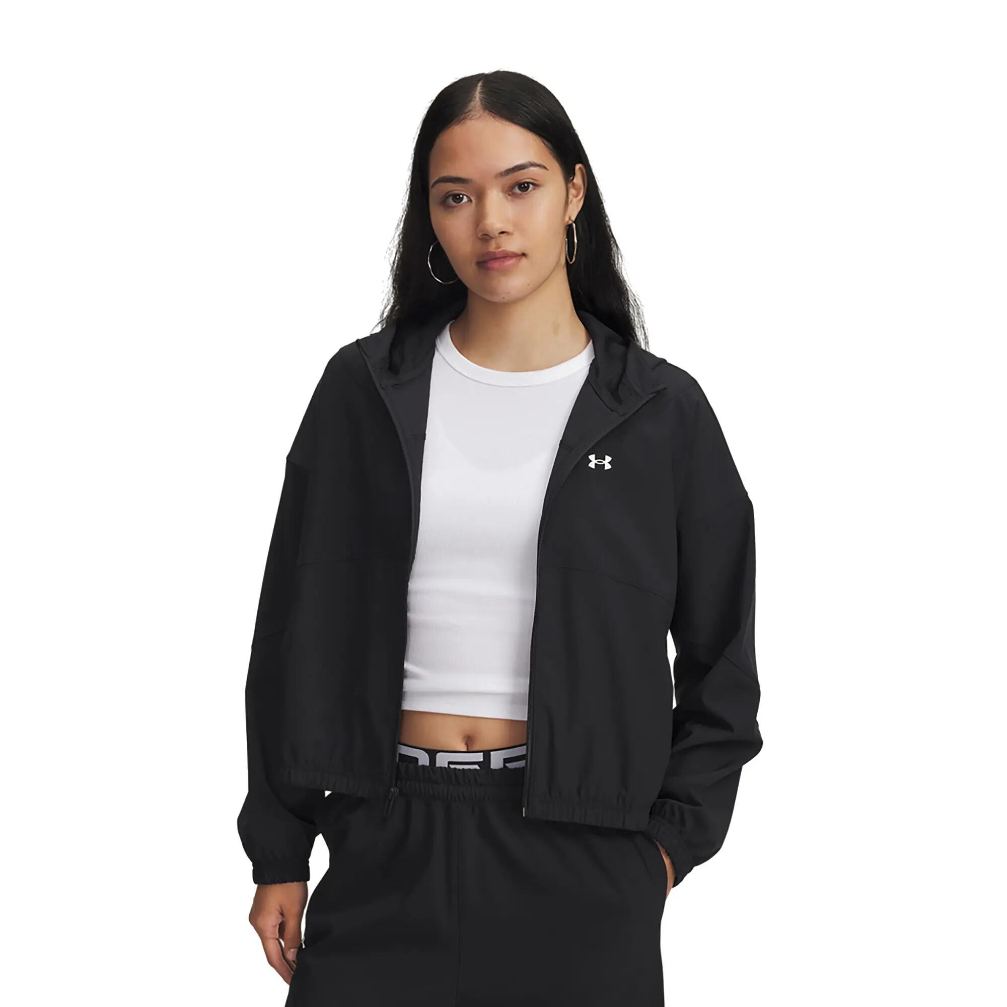 Chaqueta de Chándal Rival de Tela para Mujer Negro 4/4