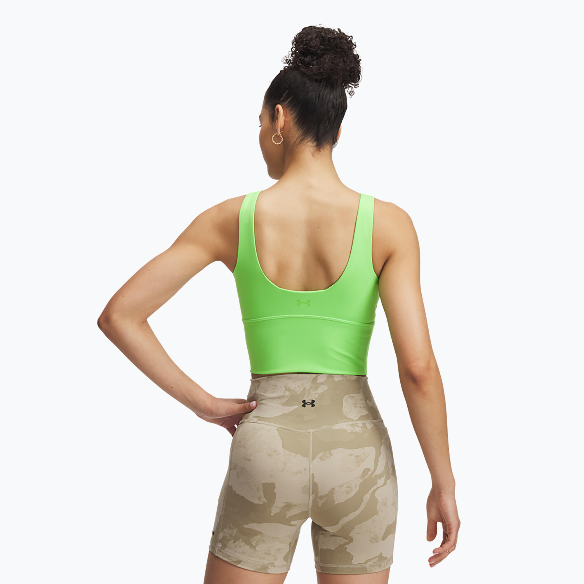 Biustonosz Under Armour Project Rock Fitted Bra Tank 3/4