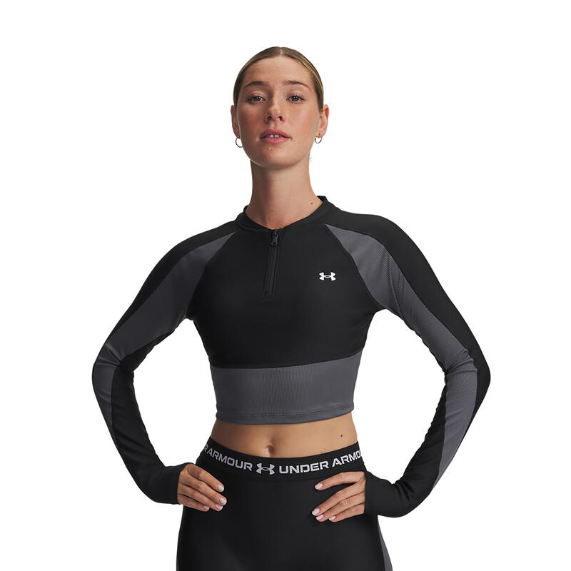 Bluză cu mâneci lungi Under Armour HeatGear Rib 1/4 Zip