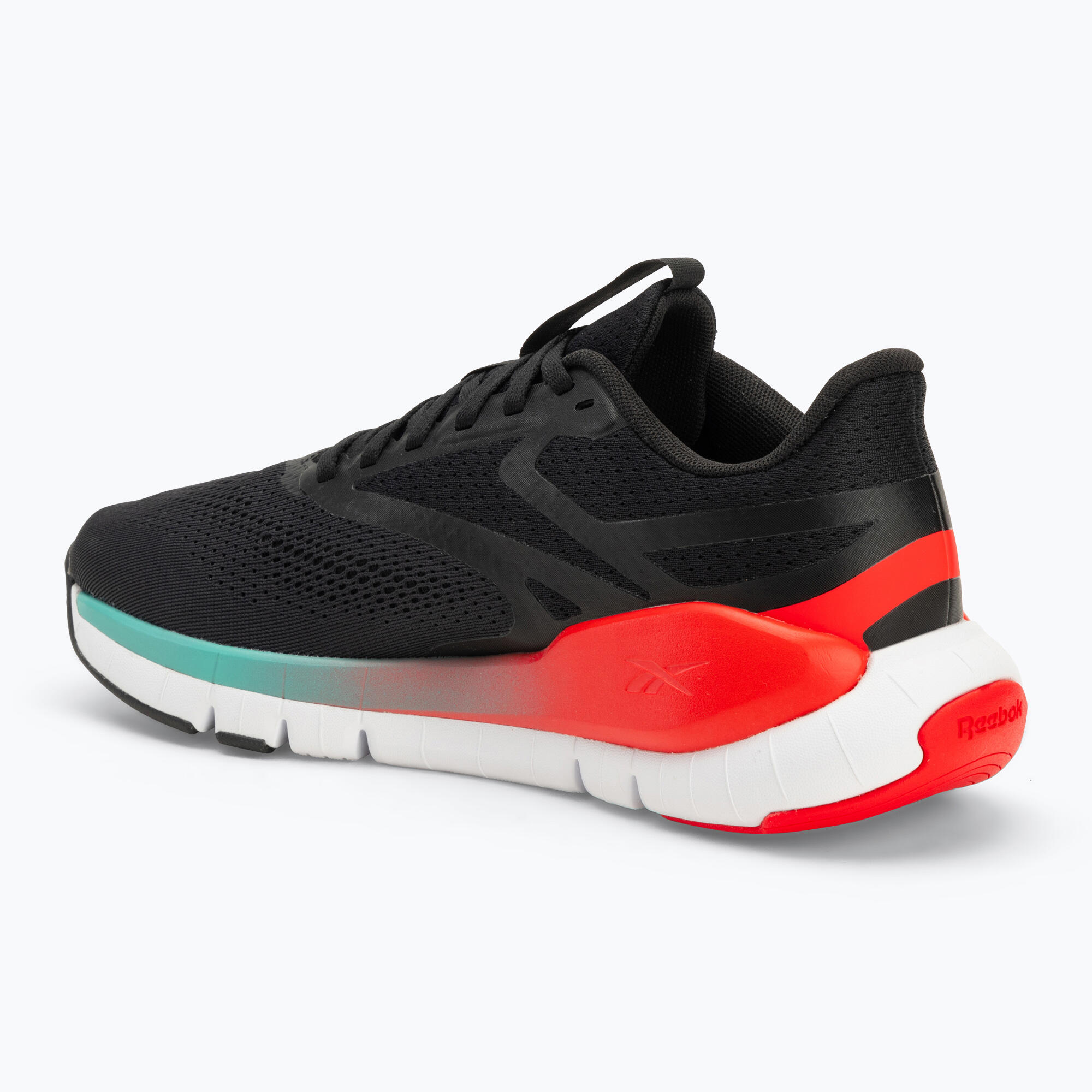 Heren trainingsschoenen Reebok Flex Trainer zwart/energy red/ai aqua 3/7