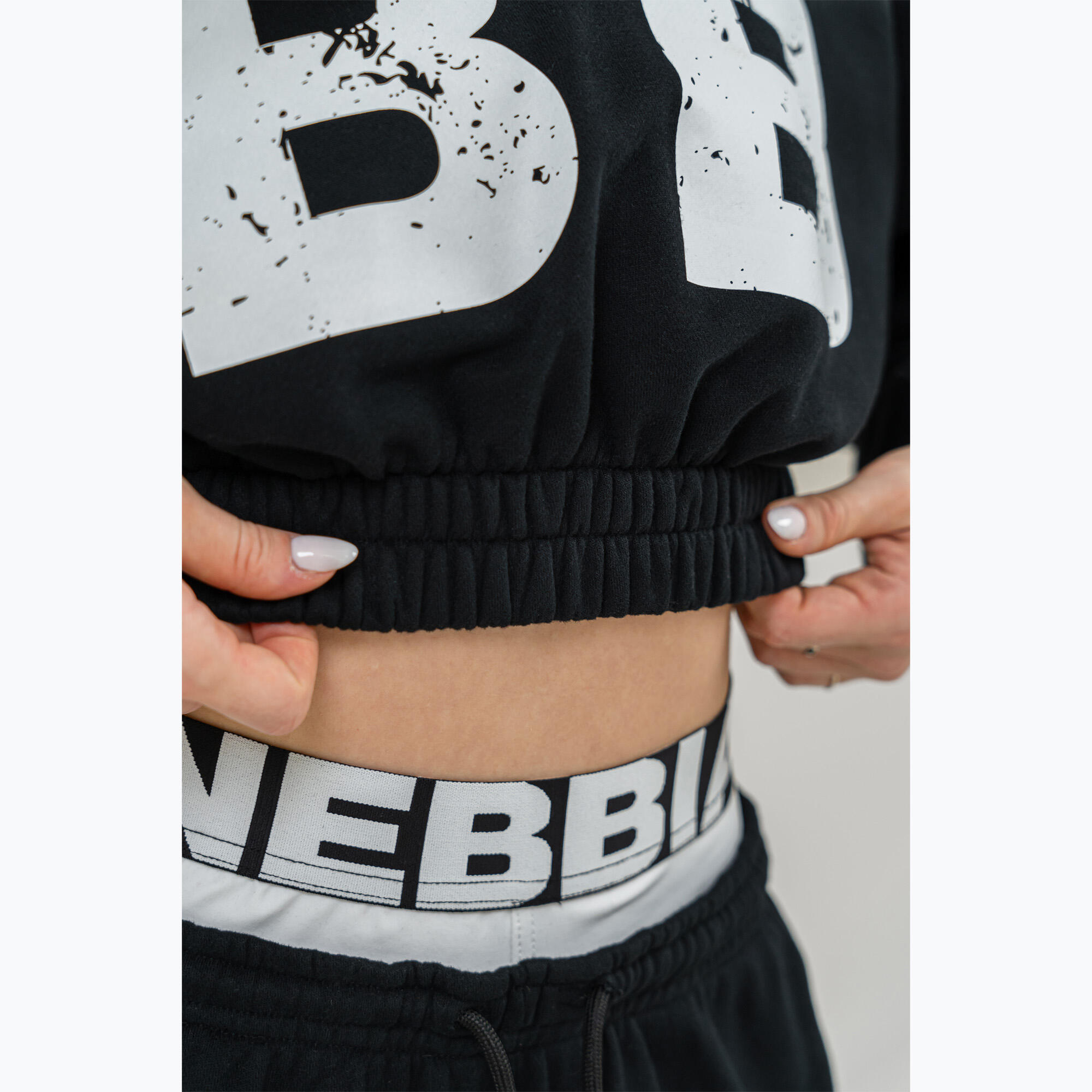 Moletom NEBBIA Training Cropped Hoodie Muscle Mommy 5/5