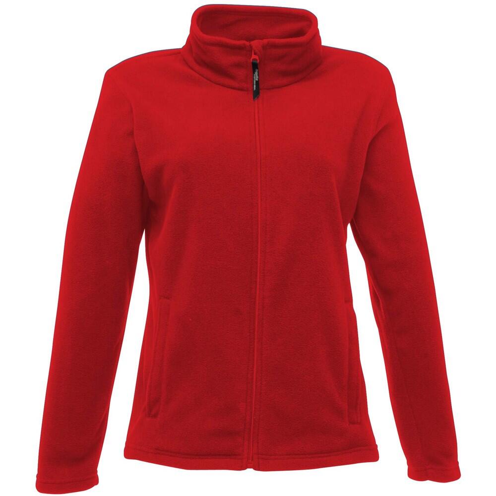 Womens/Ladies FullZip 210 Series Microfleece Jacket (Classic Red) 1/4