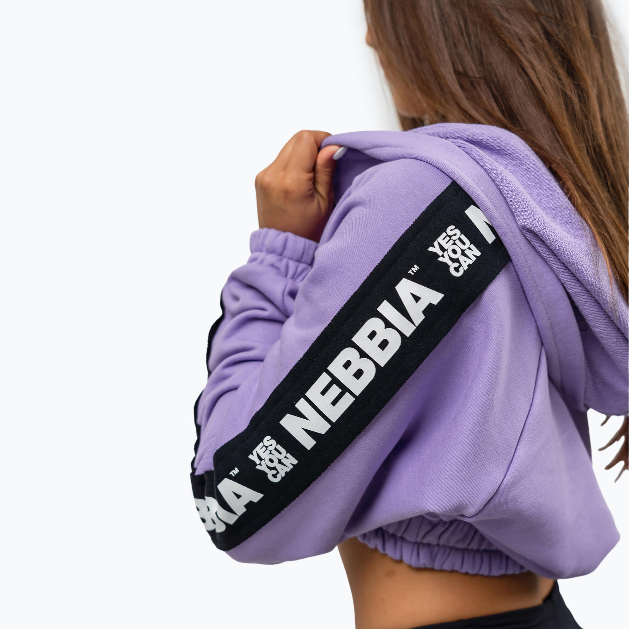 Blusa NEBBIA Crop Hoodie Iconic 4/5