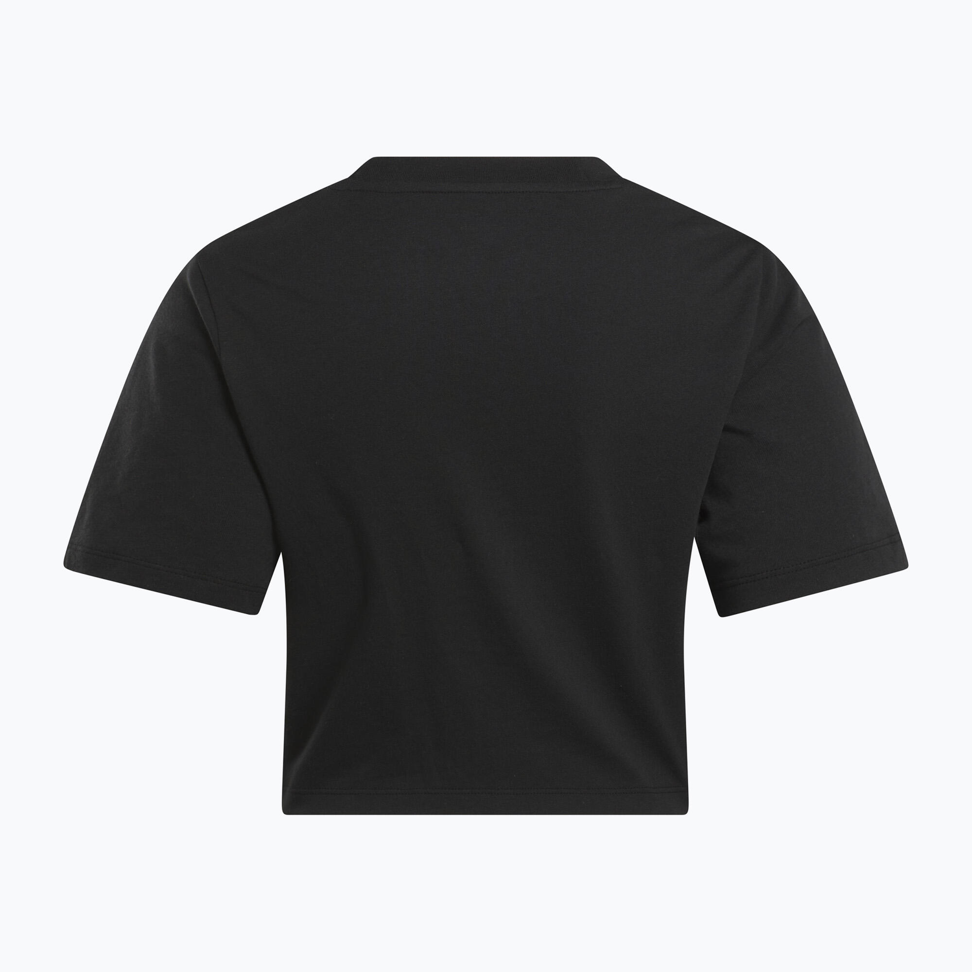 Camiseta Crop Reebok Identity Big Logo Negra Mujer 5/5