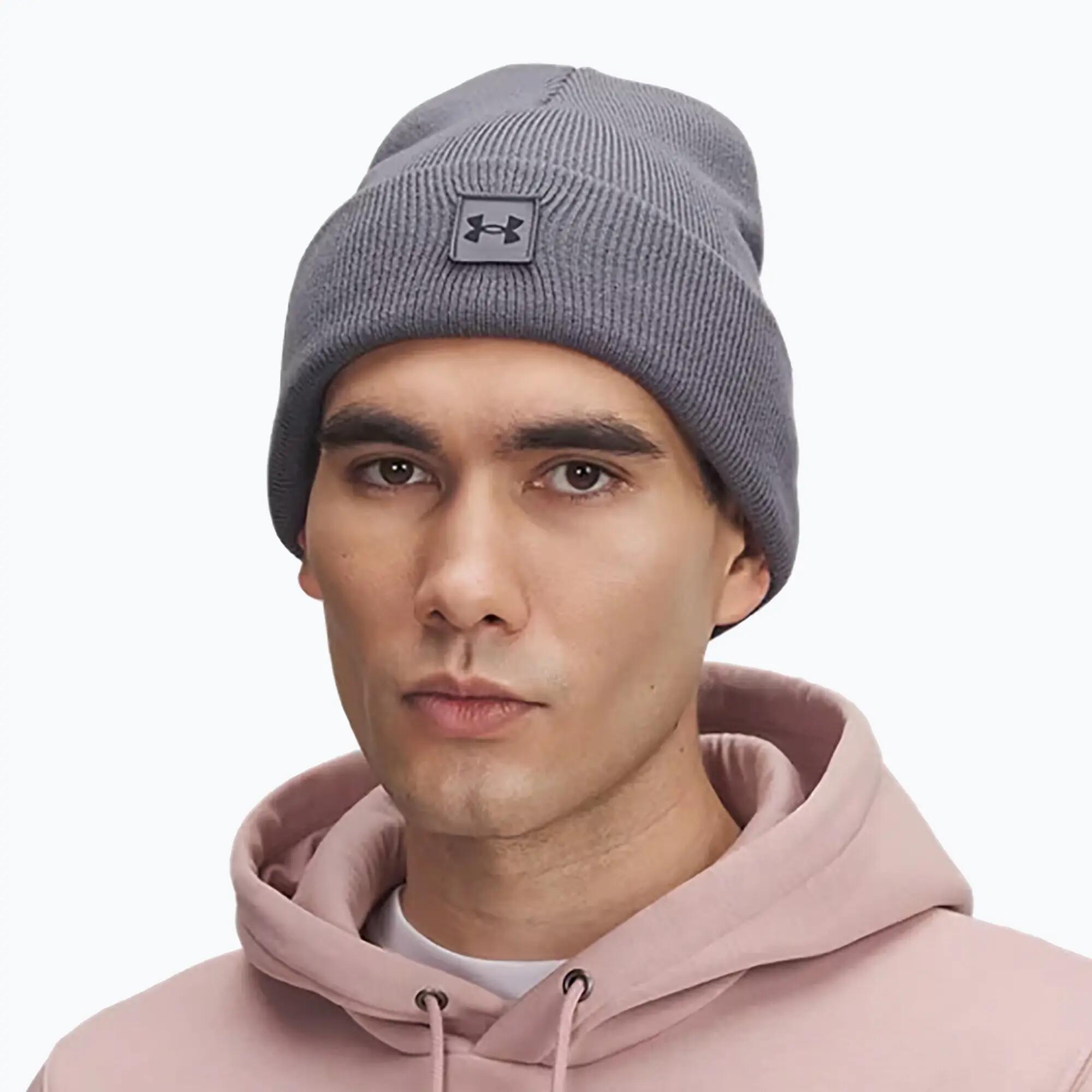 Bonnet mi-temps Under Armour pour homme, gris 3/4