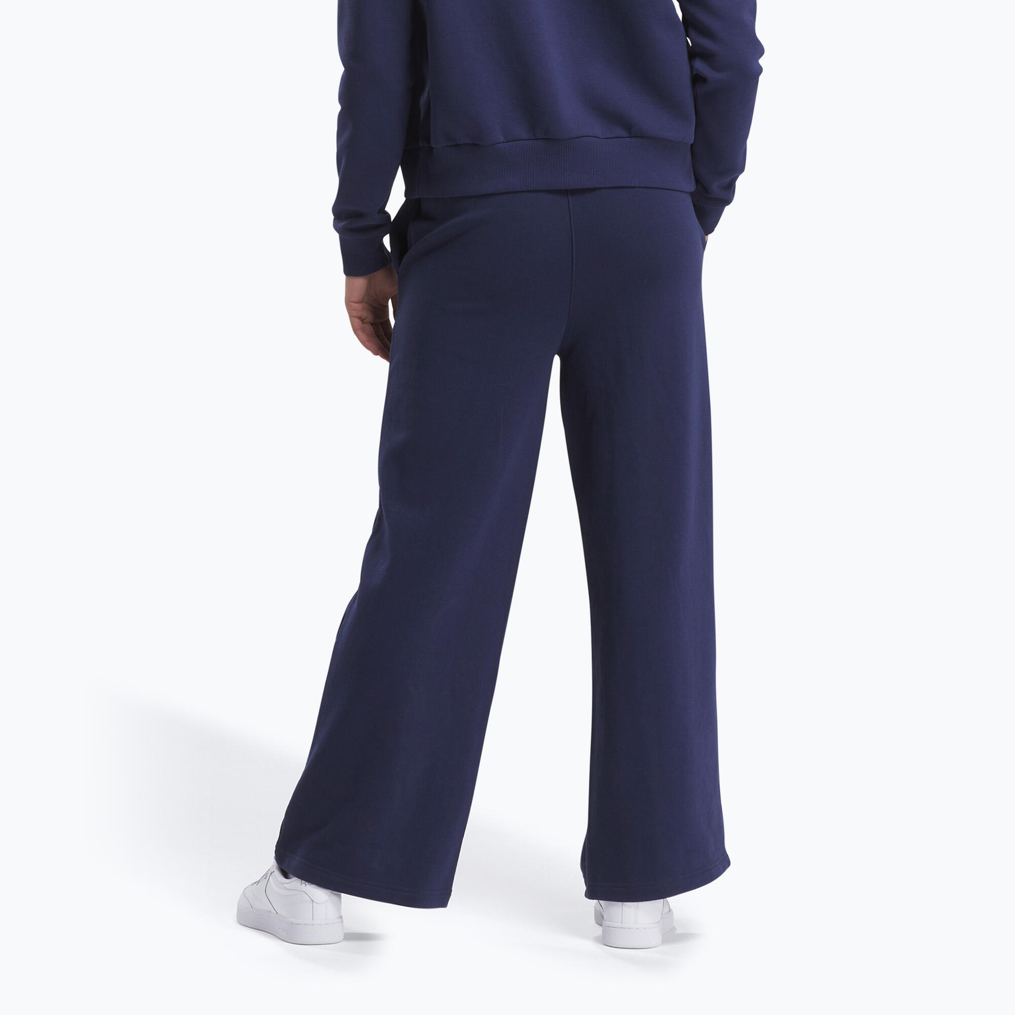 Spodnie damskie Reebok Identity Small Logo Fleece WIde Leg 3/5