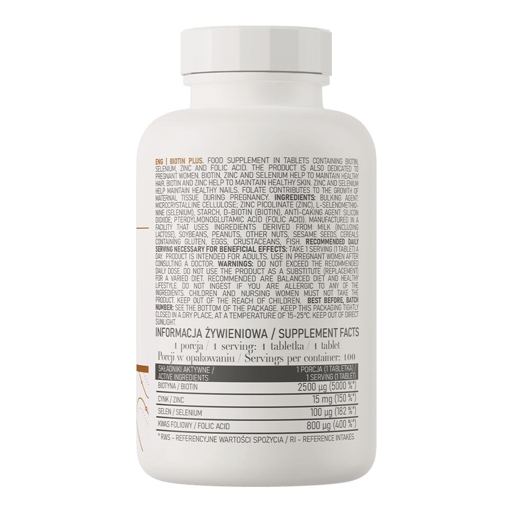 OstroVit Biotin Plus 100 tabletta 3/3