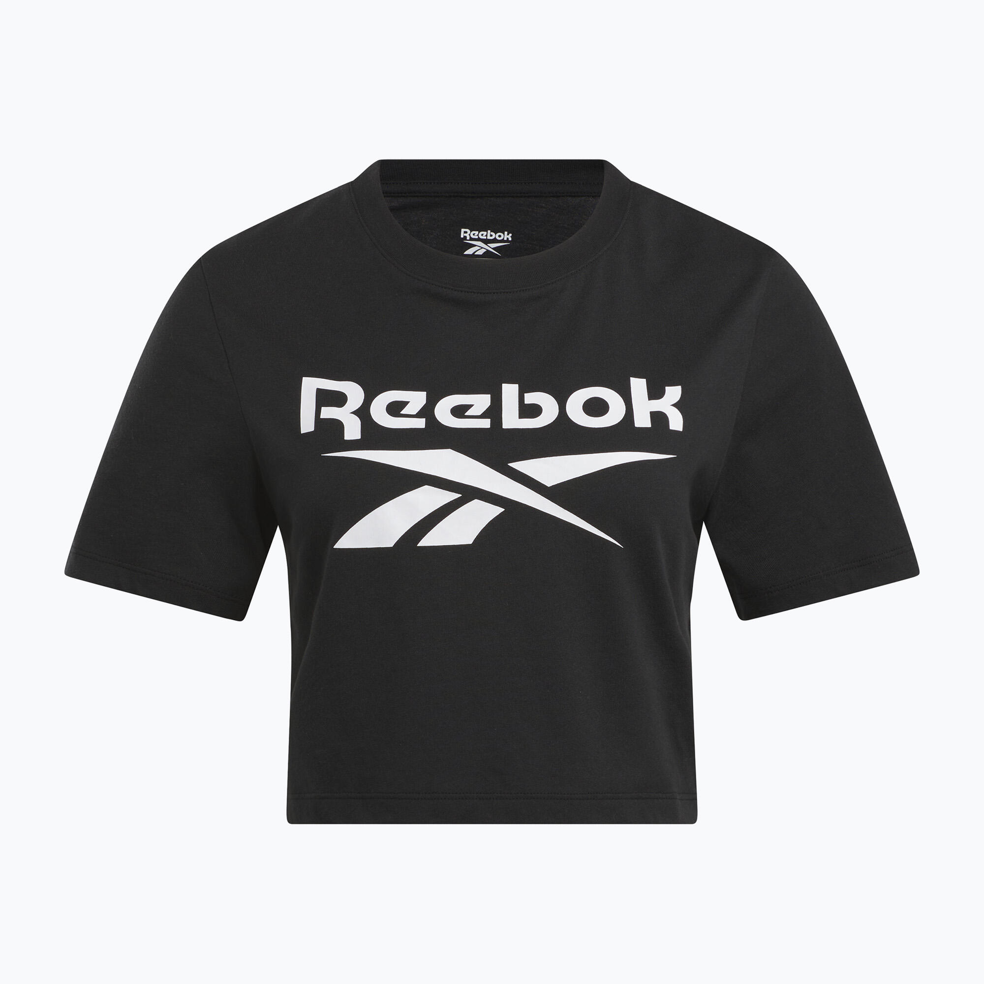 Camiseta Crop Reebok Identity Big Logo Negra Mujer 4/5