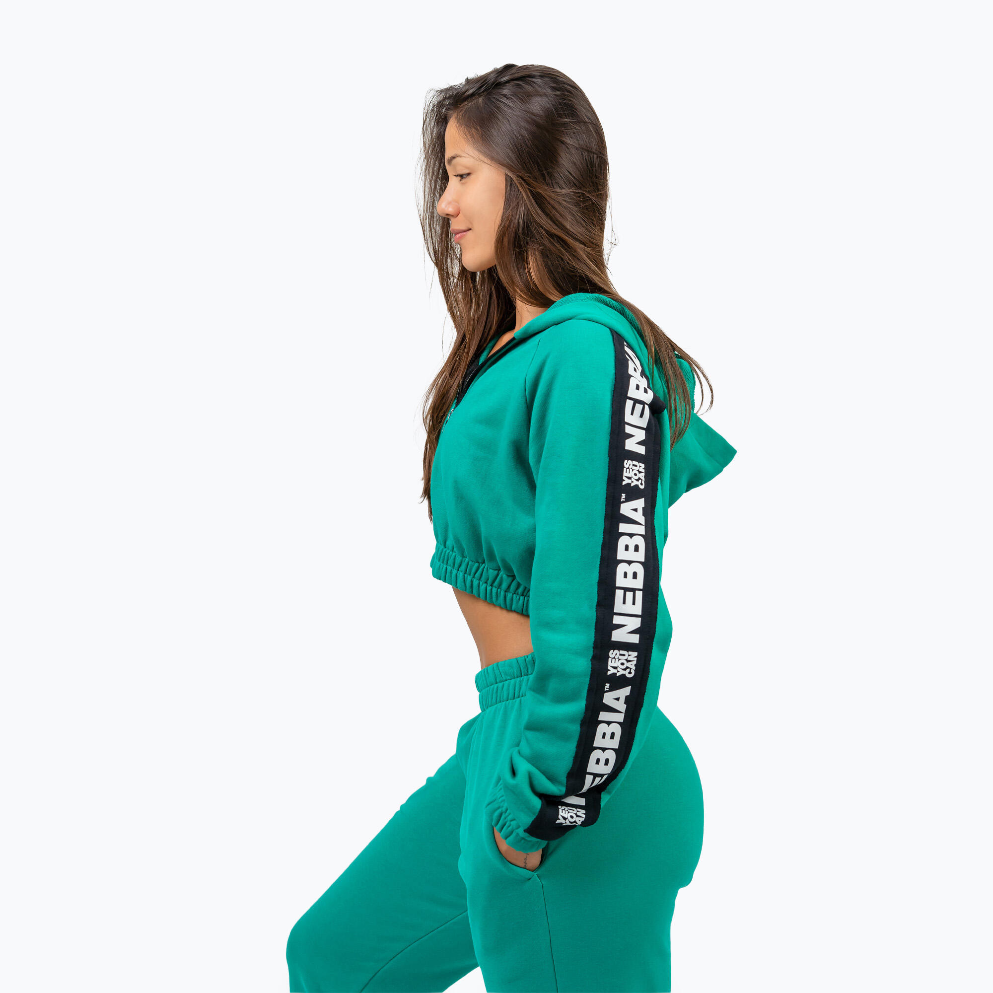 Blusa NEBBIA Crop Hoodie Iconic 4/5