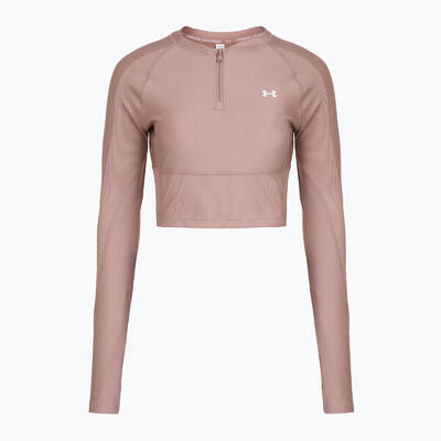 Under armour heatgear rib longsleeve met 1/4 rits