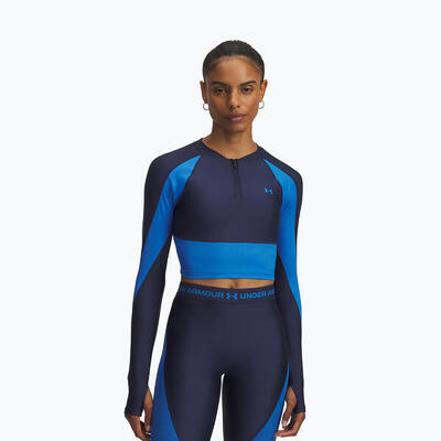 Under armour heatgear rib longsleeve met 1/4 rits