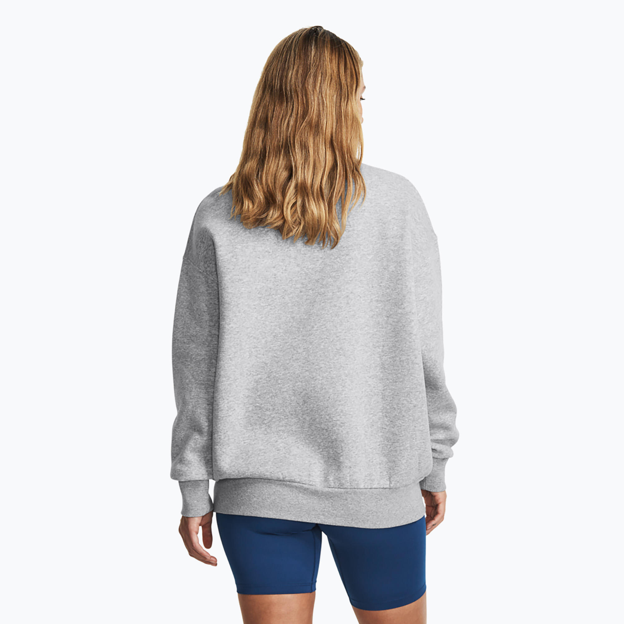 Bluza Damska Under Armour Oversize Nierozpinana Ciepła Icon Fleece Crew 3/6
