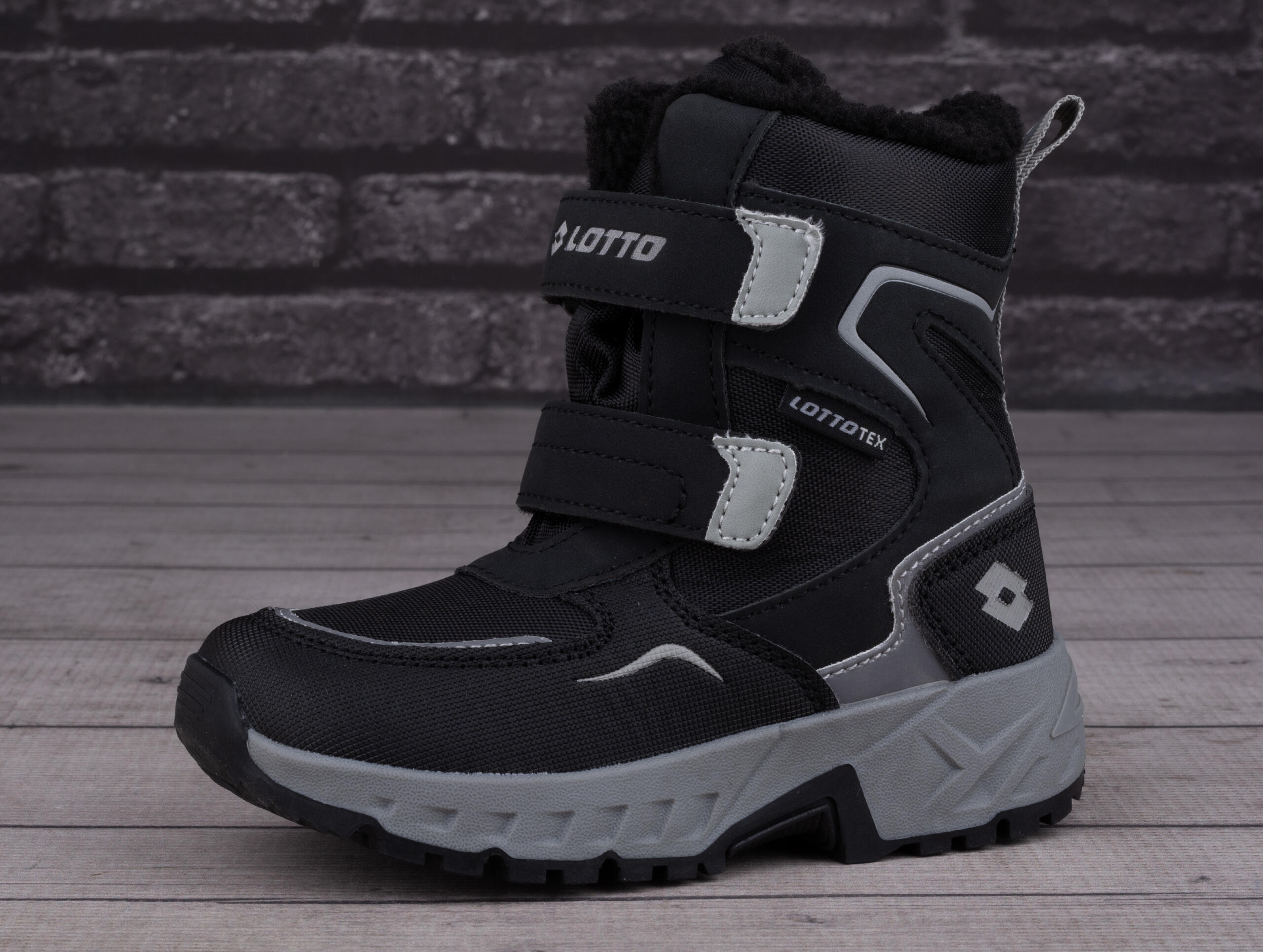 Lotto Stiefel Alstyne Tex K Kinder Boots Winterstiefel gefüttert 2600490 Schwarz 3/7