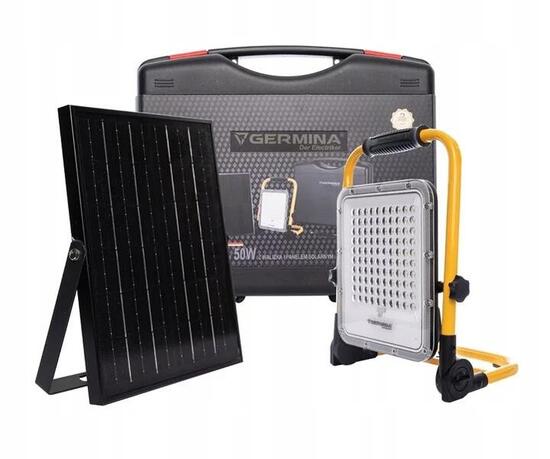Naświetlacz solarny w walizce 50W