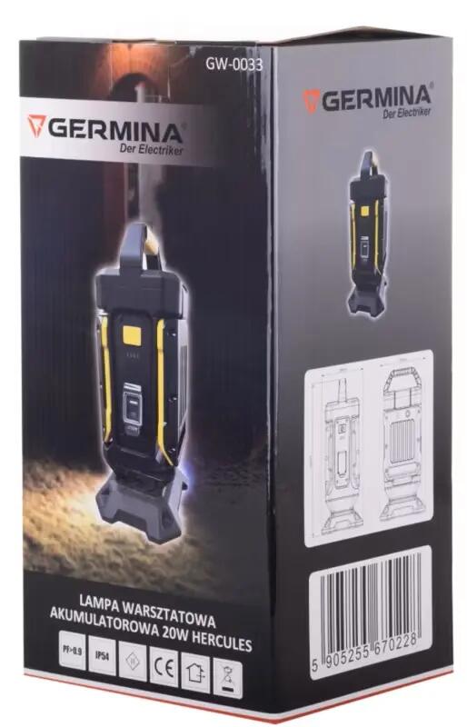 Lampa warsztatowa 2x10W Herkules Germina 2/7