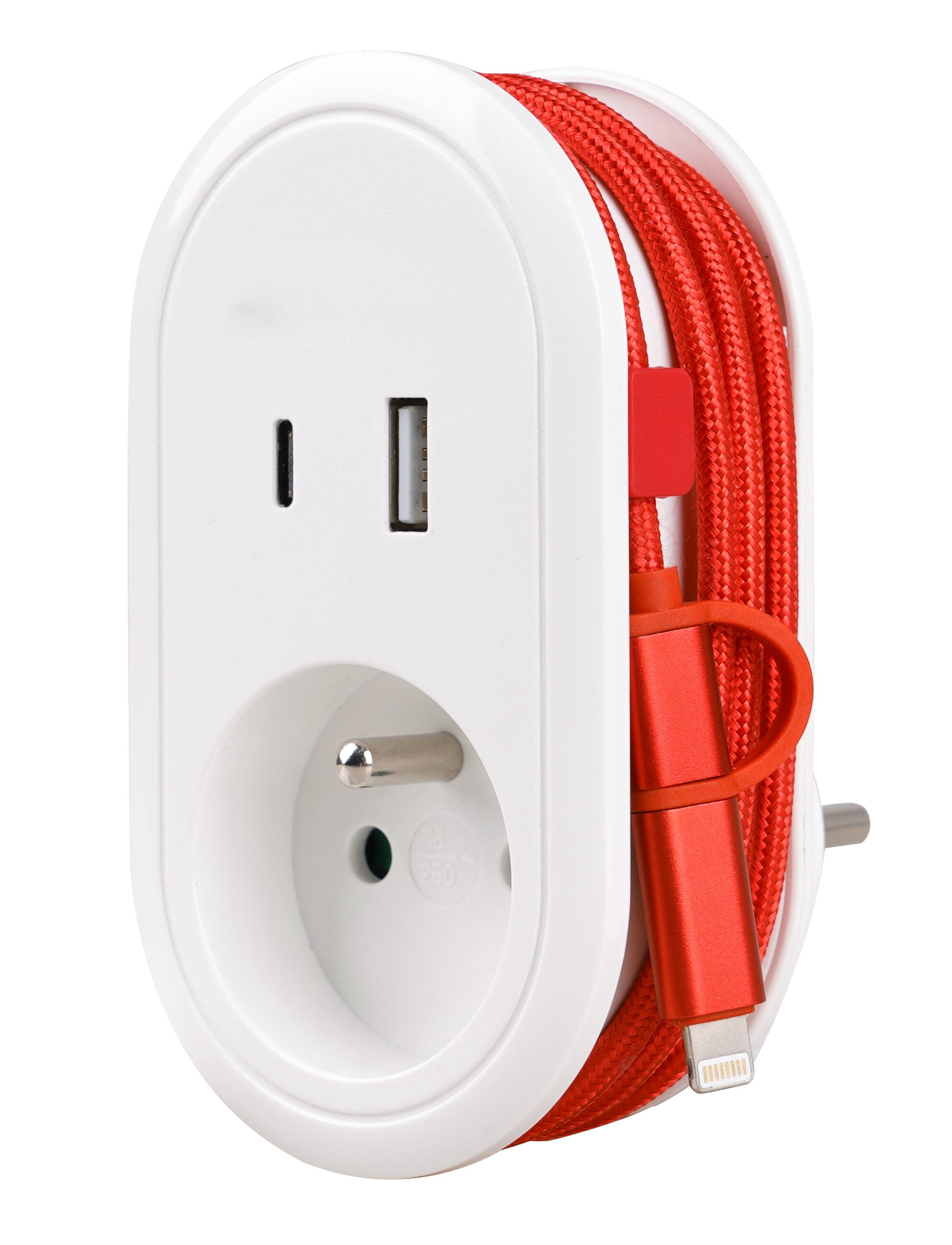 Adapter podróżny z kablem ładującym Germina 2/7