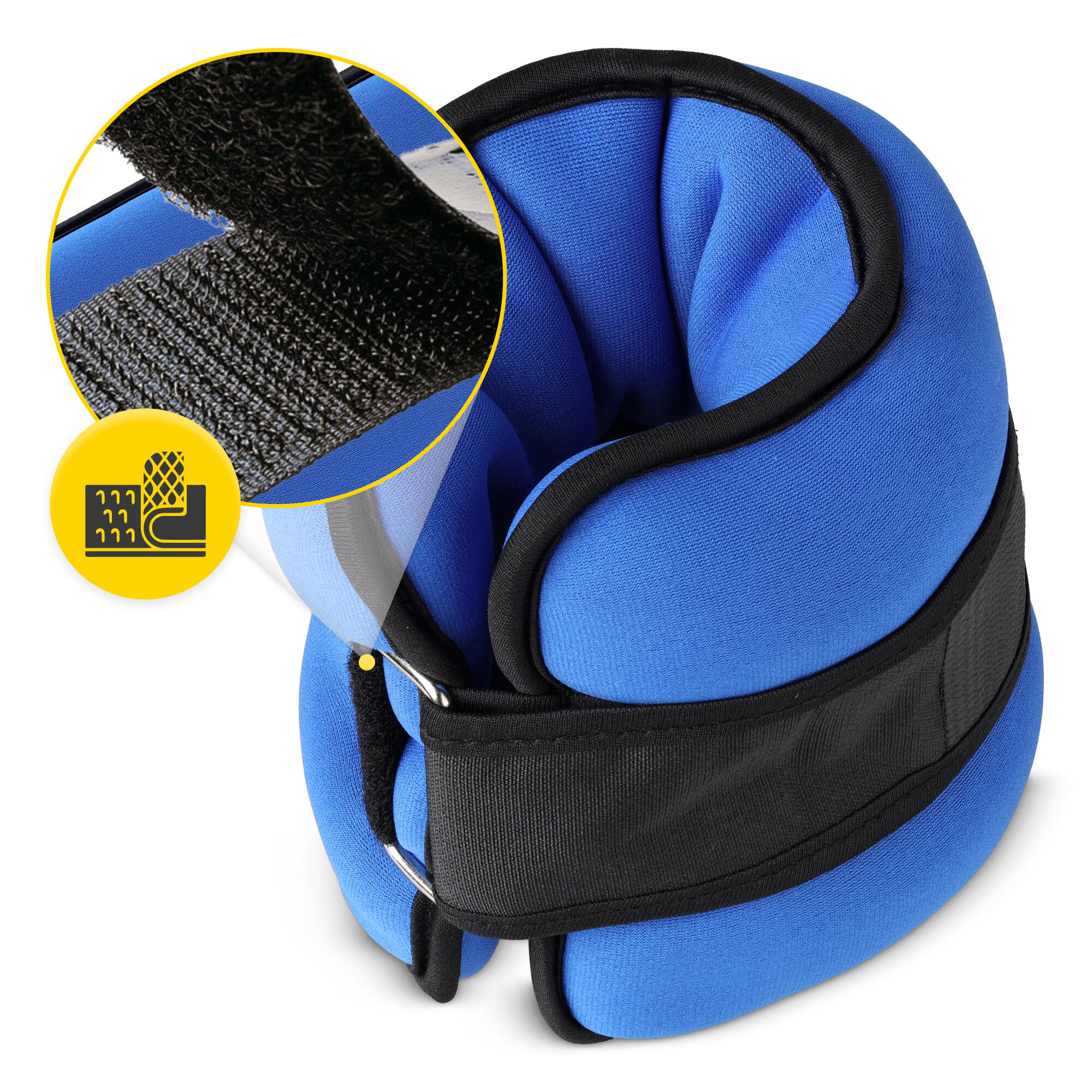 Cavigliere e polsiere pesate 2 pezzi neoprene fitness cardio running 4FIZJO 3/7