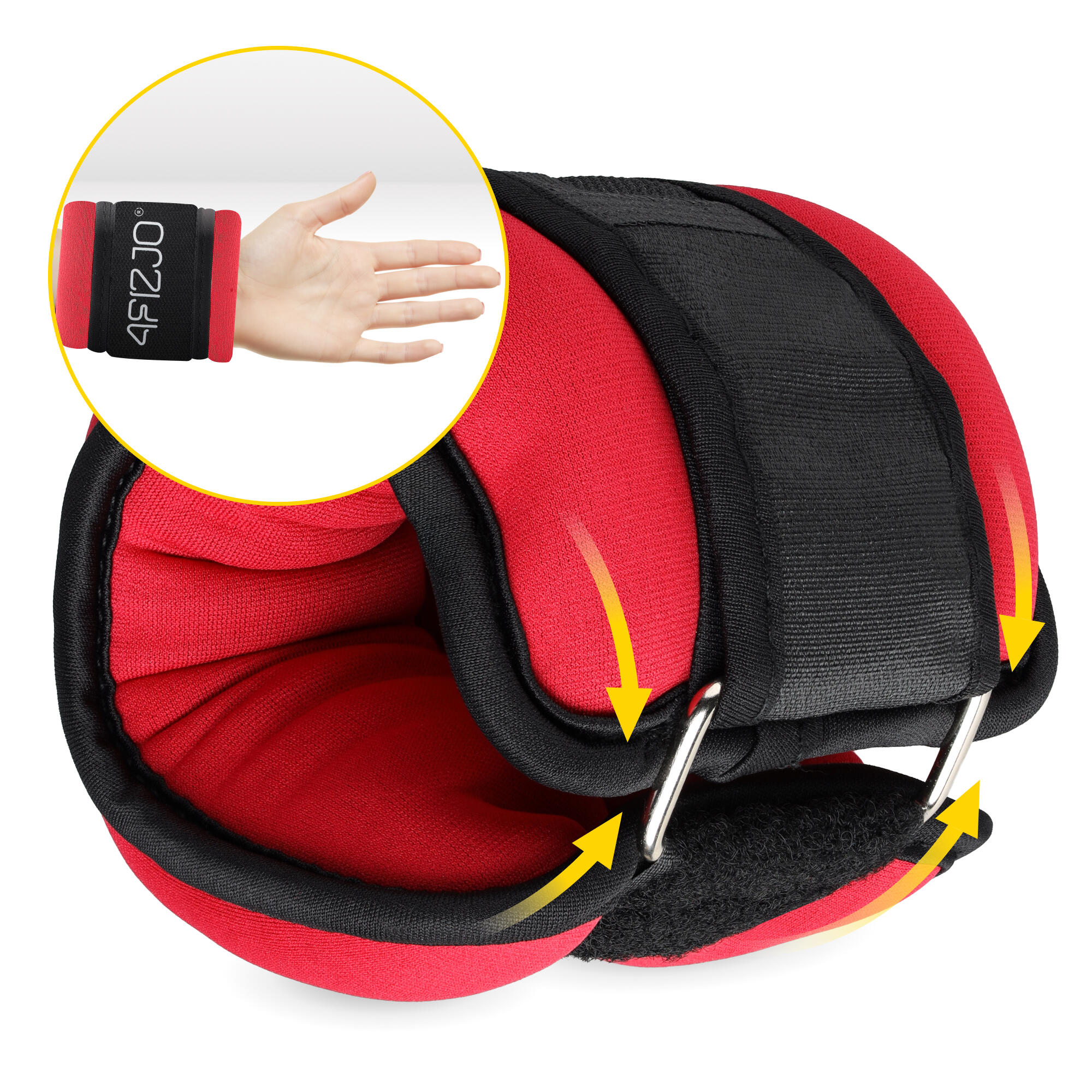 Cavigliere e polsiere pesate 2 pezzi neoprene fitness cardio running 4FIZJO 5/7