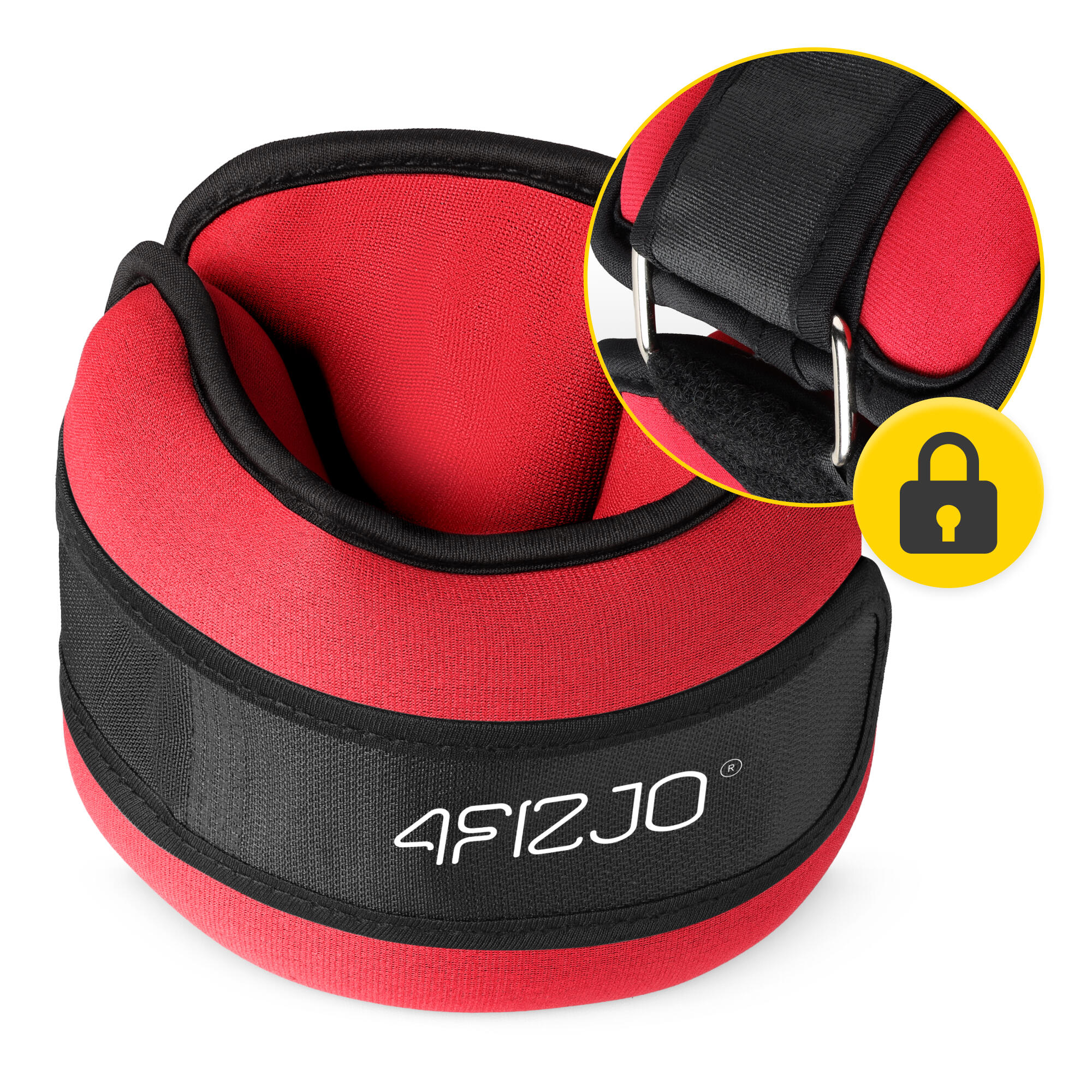 Cavigliere e polsiere pesate 2 pezzi neoprene fitness cardio running 4FIZJO 6/7